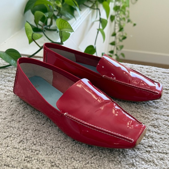 Frances Valentine Shoes - Frances Valentine Red Patent Leather Loafers